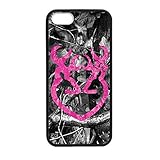 Browning Camo Deer for iPhone 5 5s Case Cover 040165 Rubber Sides Shockproof Protection with Laser Technology Printing Matte Result