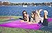 Sand Free Beach Blanket- 7 Person 9' x 10' Sand Proof Mat - Travel Friendly For Festivals & Hiking- Extremely Soft Quick Drying Heat Resistant Nylon- 4 Anchor Loops & Stakes Purple Middle