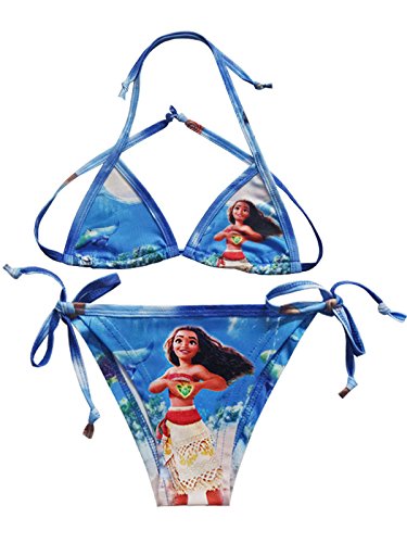 Wengift Moana Summer Swimwear Girls Two Piece Bikini Swimsuit 3-11Y