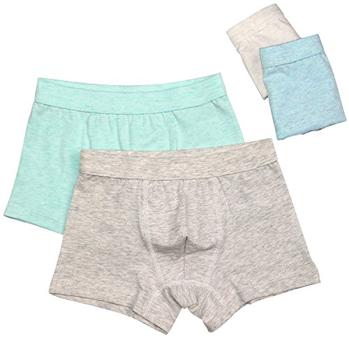 Boys boxer briefs pack of 4 solid color cotton toddler …