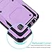 LG K8 Case, LG Escape 3 Case, LG Phoenix 2 Case, Venoro 2in1 High Impact Resistant Hybrid Dual Layer Hard Rugged Full-Body Slim Shockproof Phone Case Cover Shell (No Clip - Purple)