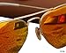 RAY BAN AVIATOR LUXOTTICA ORANGE MIRROR GOLD FRAME RB3025//112-69 MADE IN ITALY