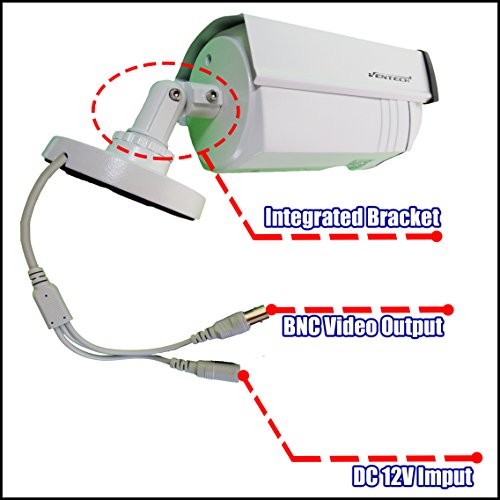 Ventech HD 1080p ((2 Power IR LED)) Awesome Quality Video CCTV cmos 2mp Bullet Camera Home Security Day/Night Infrared Night Vision Indoor