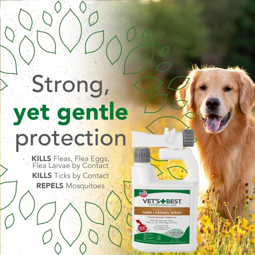 Vet's Best Flea and Tick Yard and Kennel Spray kills Mosquitoes with