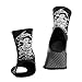 Sanabul Battle Forged Striking Gel Ankle Guard for MMA Muay Thai Kick Boxing 1 Pair - Black/White, Large/X-Large