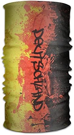 QGbird Unisex German Germany Flag Bandanas Helmet Liner Head Wrap Scarf One Size Great Gifts For Men Women