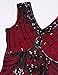 meilun 1920s Sequined Inspired Beaded Gatsby Flapper Evening Dress Prom (L, Red)
