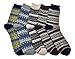 LuluVin 5 Pairs of Women's Casual Crew Socks (Multicolored)