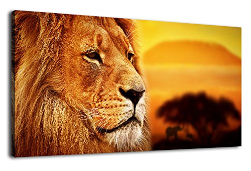 arteWOODS Large Canvas Art Lion King Portrait Painting Panoramic Canvas
Arotwork Sunset African Scenery Wall Decor for Home Office Decoration
Framed Ready to Hang 20" x 40"