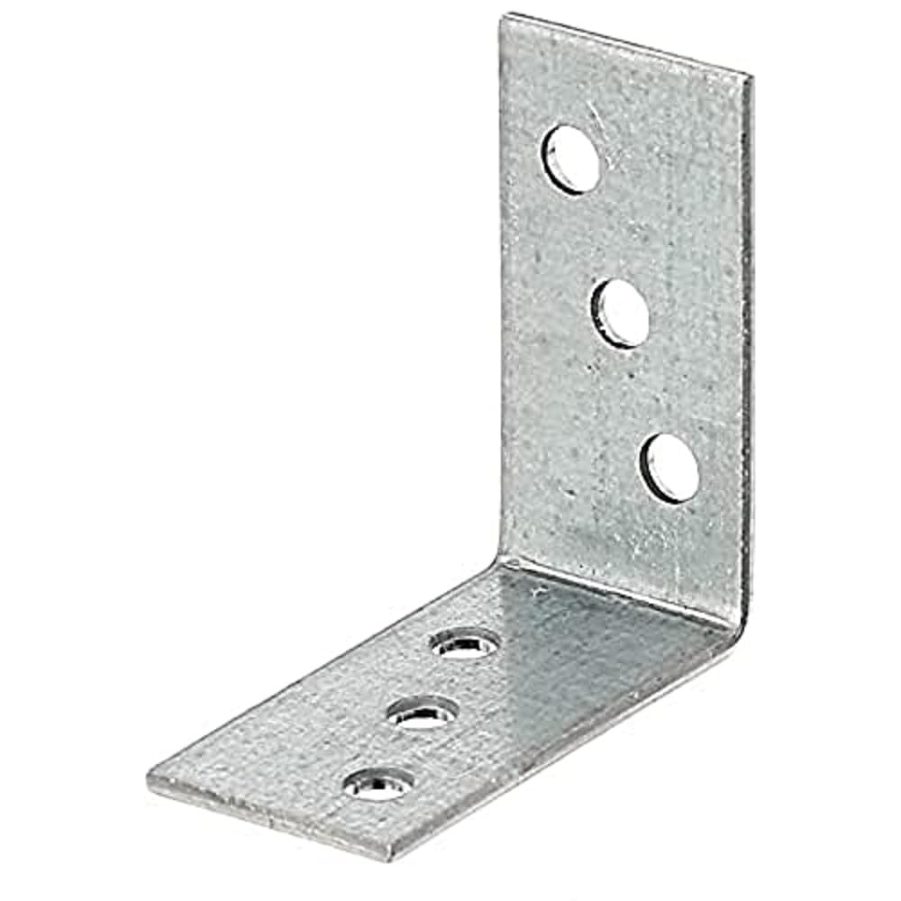 ALBERTS 40 x 40 x 20 mm Hot-galvanised Steel Corner Mount Wall Mount Bracket, 100 STK, Sendzimirverzinkt