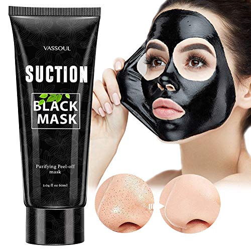 Vassoul Blackhead Remover Mask, Peel Off Blackhead Mask, Black Mask – Deep Cleansing Facial Mask for Face & Nose