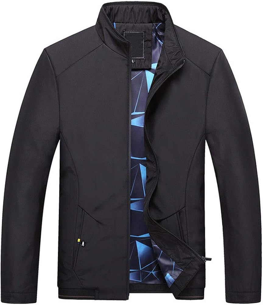 YOUTHUP Mens Sport Jackets Casual Lightweight Bomber Jacket Short Type