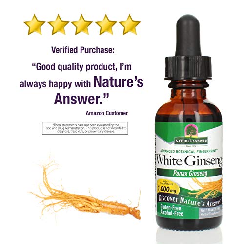 Nature's Answer Panax Ginseng Chinese White Ginseng, 1 Fluid Ounce - Thumbnail 4