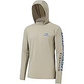 BASSDASH UPF 50+ Men’s UV Sun Protection Long Sleeve Performance Fishing Hoodie Hooded Shirts