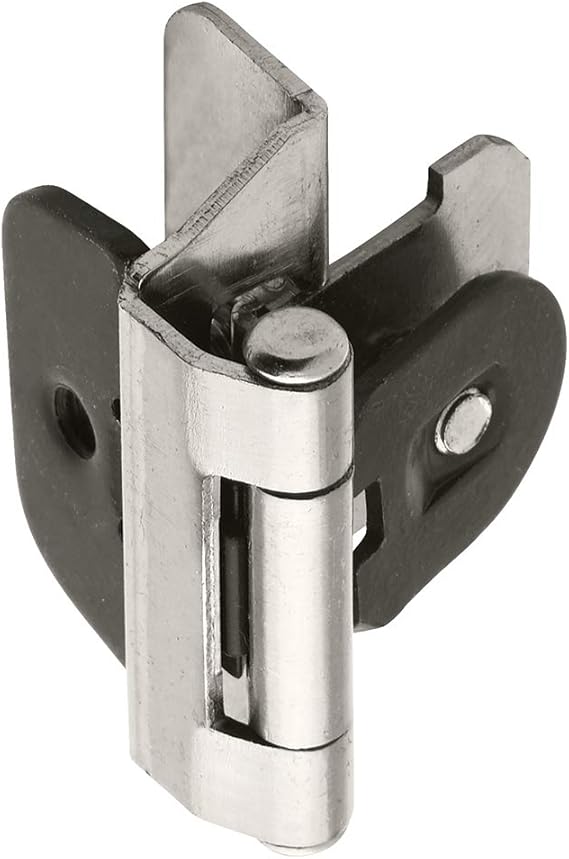 Amerock Double Demountable 1/4" Overlay Door Hinge Sterling
