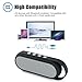 Yuwiss Best Stereo Bluetooth Portable Speakers Wireless Music Box with Mic and FM Radio for iPhone 6 6s 7 Plus, Android Device, Shower, Car, Home, Outdoor (Grey)