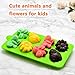 Silicone Chocolate Candy Molds, Non-stick Animal Jello Gummy Molds, Silicone Baking Mold Making Kit - BPA Free, Forest Theme with Different Animals, including Butterfly, Frog, Bee and Flower, Set of 4