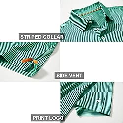 Mens Golf Shirts Moisture Wicking Dry Fit Short