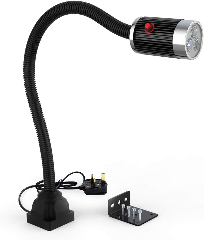LED Flexible Gooseneck Work Light, 900 Lumens Machine Tool Working Lamp