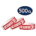 WristCo Red Age Verified 3/4" Tyvek Wristbands - 500 Pack Paper Wristbands for Events primary