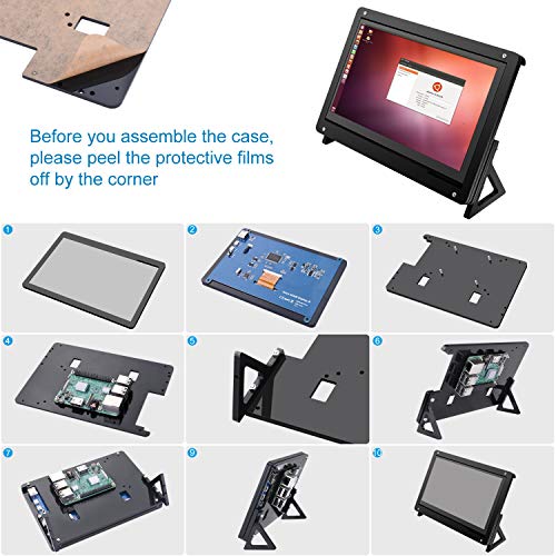 4 Kuman+Raspberry+Screen+Case+Holder
