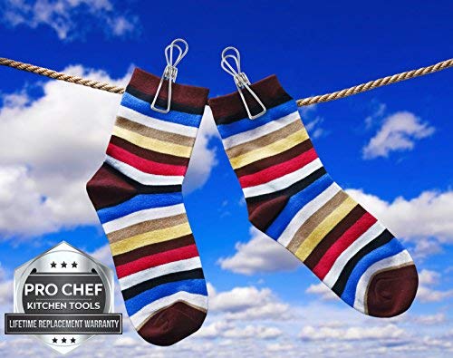 Pro Chef Kitchen Tools Laundry Clothespins Set of 24 Stainless Steel