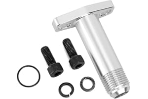 Duokon Turbo Drain Fitting Aluminum 10An Turbo Oil Drain Return Flange For Garrett Hks Gt2560 Gt2530 Gt2860 Normal Silver