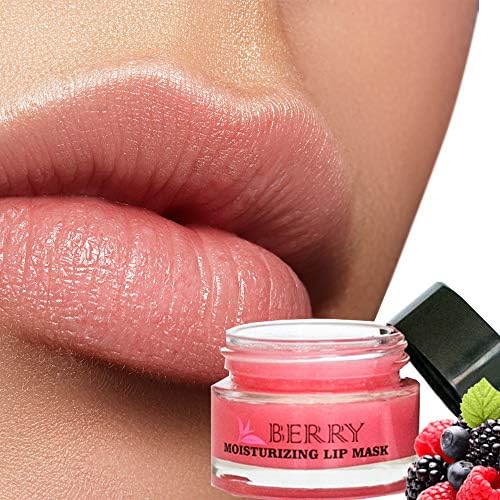 Moisturizing Green Tea Berry Sleeping Lip Mask Balm, Younger Looking Lips Overnight, Best Solution For Chapped And Cracked Lips, Unique Formula And Power Benefits Of Green Tea and Berries