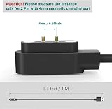 TUSITA Magnetic USB Charger Cable for YAMAY SW022 AGPTEK LW11 Haylou Solar LS05 view 3