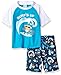 Kiko & Max Boys' Swimsuit Set with Rashguard Swim Shirt & Trunks, Surf's Up Monkey, 2T