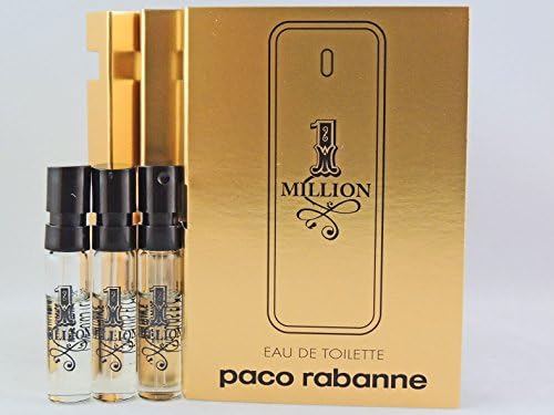 Paco Rabanne 1 MILLION Eau de Toilette Vials (Lot of 3)