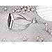 Secbolt Bling Bands Compatible with Apple Watch Band 42mm 44mm 45mm 46mm 49mm iWatch Series 10/9/Ultra/SE/8/7/6/5/4/3/2/1, Women Dressy Metal Jewelry Bracelet Stainless Steel, Silver