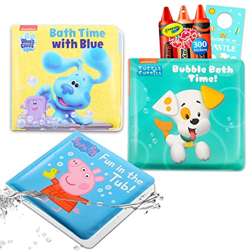 Bubble Guppies Waterproof Bath Books Set ~ 3 Pack Bathtub Books for ...