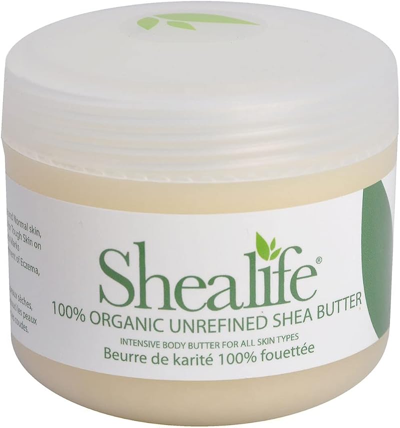 Shealife 100% Organic Unrefined Shea Butter Balm 100g 3.5oz Dry Skin Moisturizer