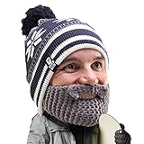 Beard Head Stubble Bumper Beard Beanie - Funny Winter Hat and Fake Beard