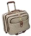 LONDON FOG Chelsea Lites Expandable Upright Luggage, Olive Plaid, 17-Inch
