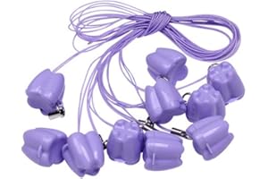 MOMOFULL Baby Tooth Keepsake Box Tooth Fairy Teacher Gifts Lost Teeth Saver Necklace Teeth Holder for Kids 10 Pack