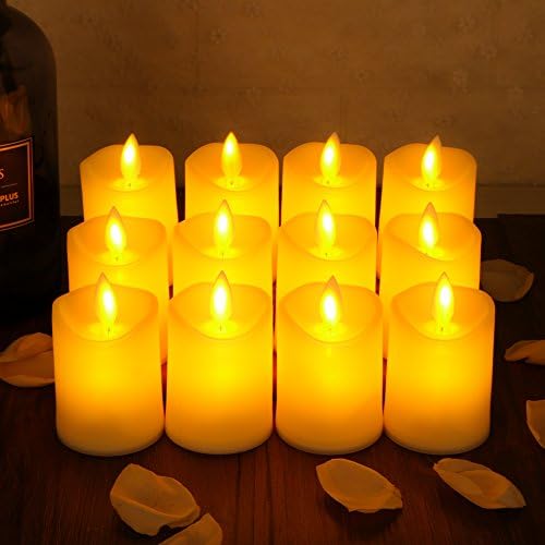 Flameless led Candles Flickering Light paltisc Pillar Candles for Gifts and Decoration 2"X3"