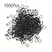 lieomo 1000pcs 0.85 Inch Tone Gourd Bulb Pear-Shaped Safety Pins for Hanging Tags-Black