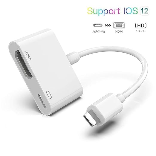 Volwco Adaptador Lightning a HDMI, 1080P Digital AV Audio ...