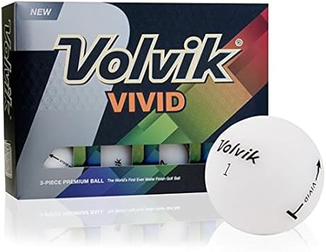 Amazon Volvikゴルフvividマットホワイトゴルフボール Volvik ゴルフボール