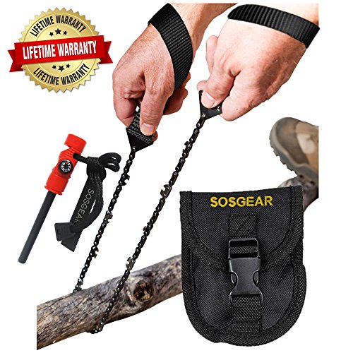 Sos gear pocket chain saws - survival handsaws with emb…
