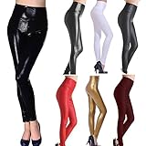 SlickBlue SEXY Womens Girls Faux Leather High Waisted Leggings