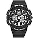 SMAEL Women's Sport Wrist Watch Quartz Dual Movement with Analog-Digital Display Watches for Women (Black)
