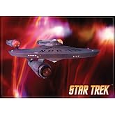 Ata-Boy Star Trek Enterprise on Red2.5 X 3.5 Inch Magnet for Lockers and Refrigerators