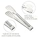 9-Inch Kitchen Tongs, Stainless Steel Serving Tongs Set 2 Pack for Barbecue, Cooking, Salad, Grilling, Serving and Frying