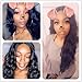 Stamped Glorious 26 Inch Curly Wig Long Lace Front Wigs Synthetic Black Wavy Wigs for Black Women Middle Parting Kinky Curly Wigs Heat Resistant Fiber