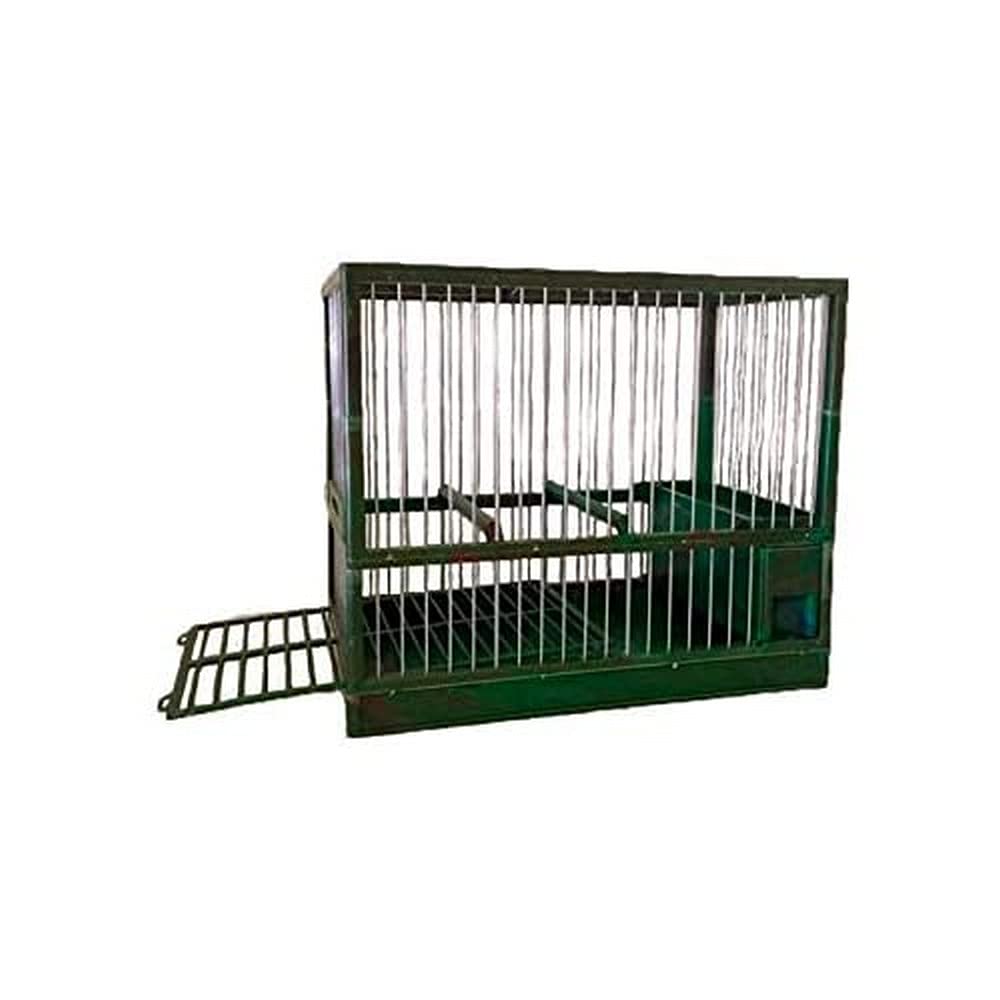 Complementos Para Aves - C2 Camouflage Green Cage with Drawer and Grid