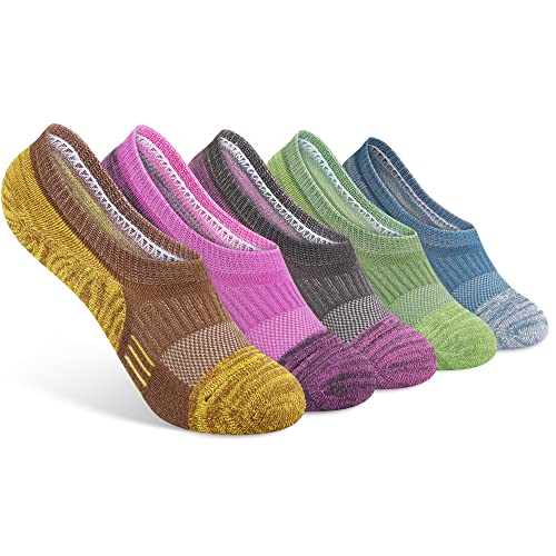 Gonii Womens No Show Socks Athletic Ankle Socks Cushioned Running