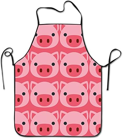 Funny Apron Chef Kitchen Cooking Apron Bib Pig Face Emoji Home Comfortable